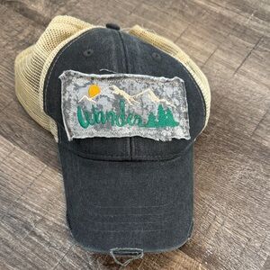Charcoal and Tan Wander Trucker Hat